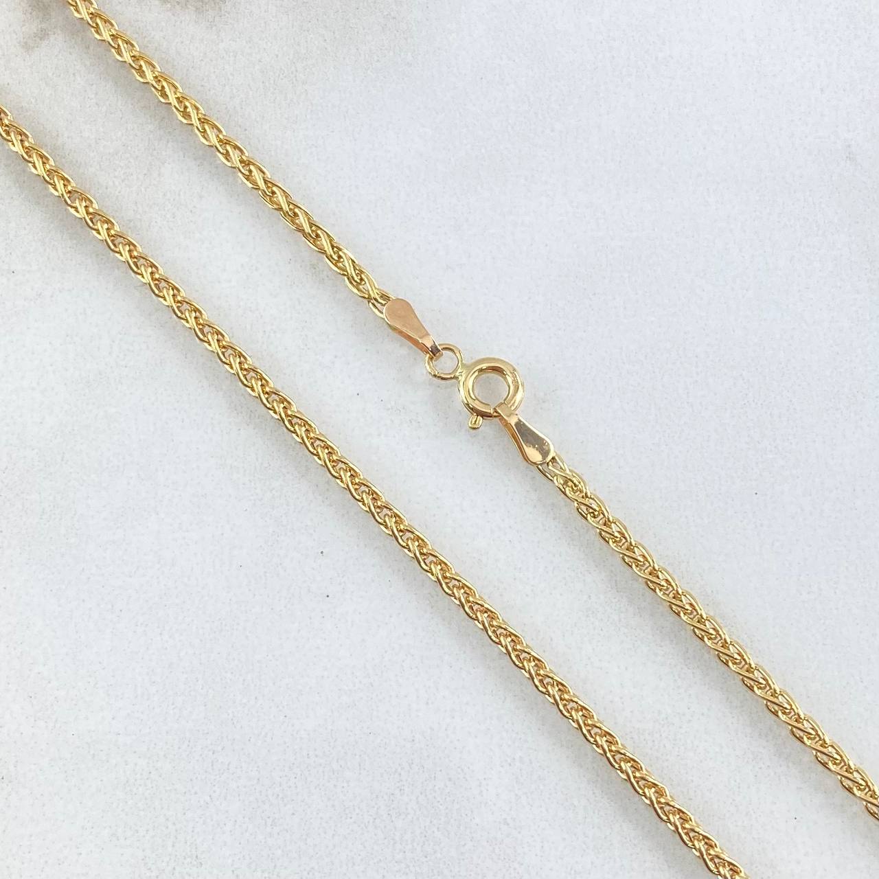 Cadena Franco 3.85gr / 60cm / 1.9mm Oro Amarillo +4 18K *