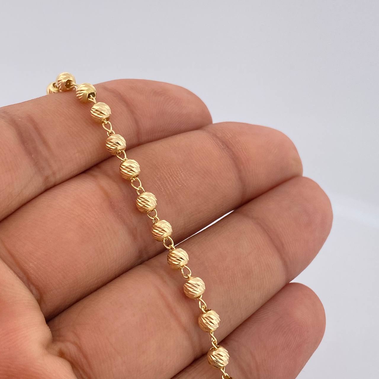 Military Type Bracelet 3.2gr / 19cm / 18K Gold $