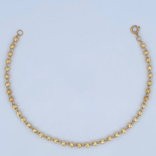 Military Type Bracelet 2.55gr / 19cm / 18K Gold $