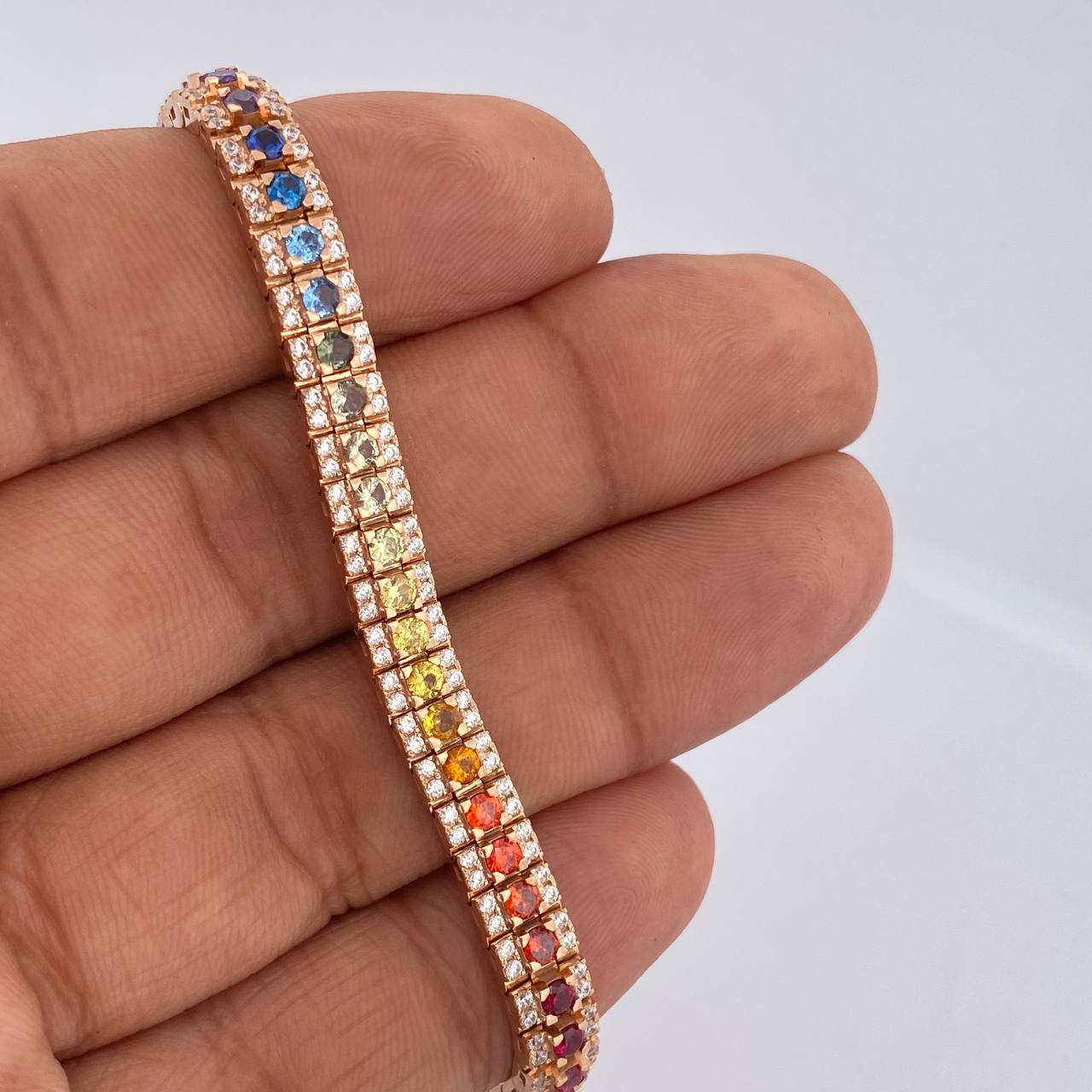Special Tennis Bracelet 30gr / 19cm / 18K Gold $