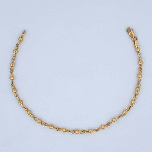 Military Type Bracelet 2.75gr / 18.8cm / 18K Gold $
