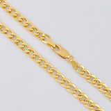 Cadena Cubana 9.05g / 20 in / 5.1mm Oro Amarillo 18K