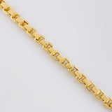 Bracelet Venetian Square 6.85g / 8 1/2 in / 4.5mm Three Golds 18K