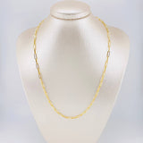 Paperclip Chain 4.9g / 20 in / 3.1mm Yellow Gold 18K