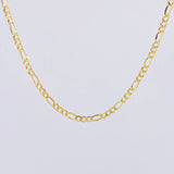 Cadena Figaro 7.8g / 24 in / 4.3mm Oro Amarillo 18K