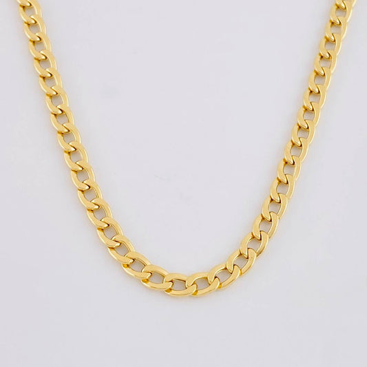 Cadena Cubana 3.45g / 20 in / 3.1mm Oro Amarillo 18K