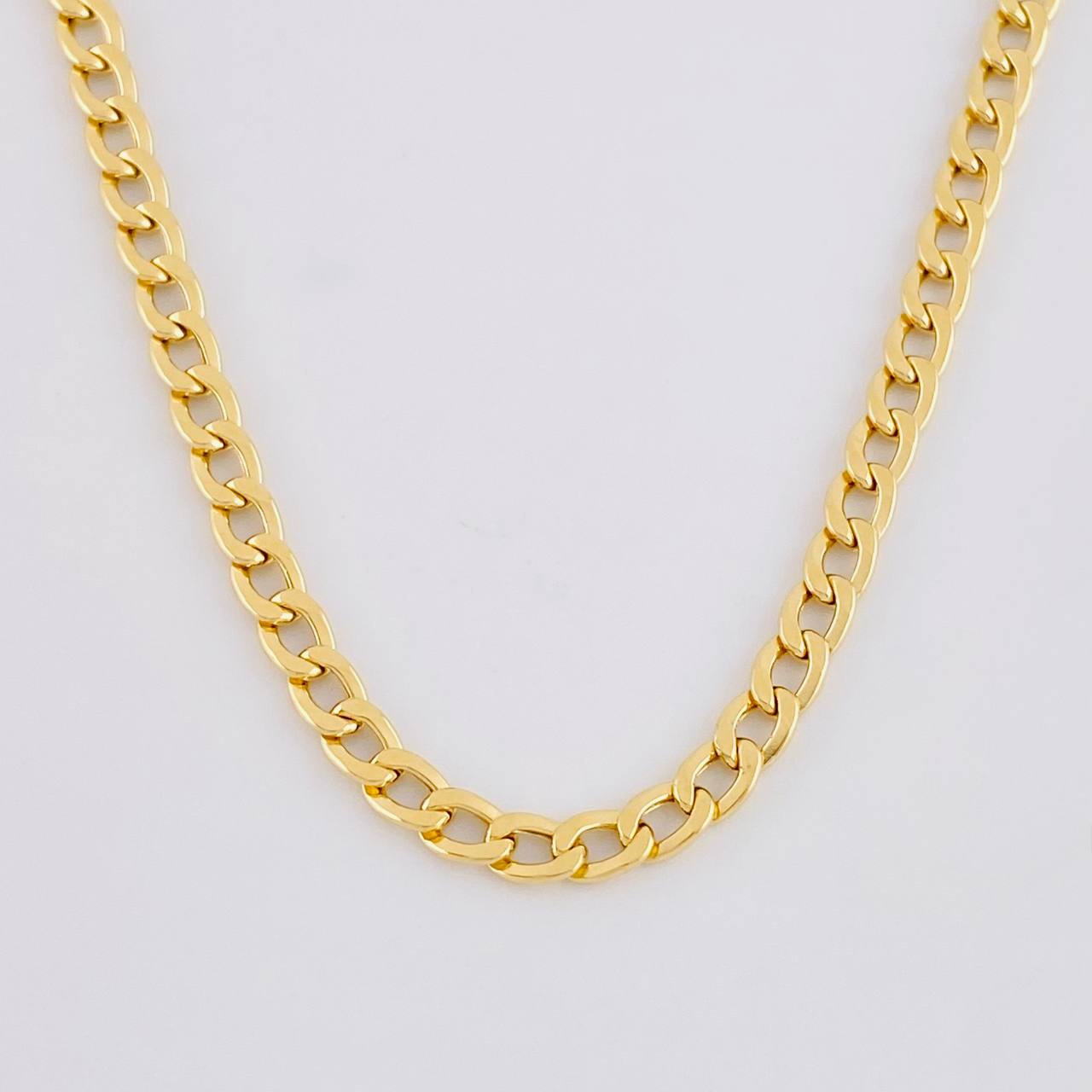 Cadena Cubana 3.25g / 18 in / 3.1mm Oro Amarillo 18K