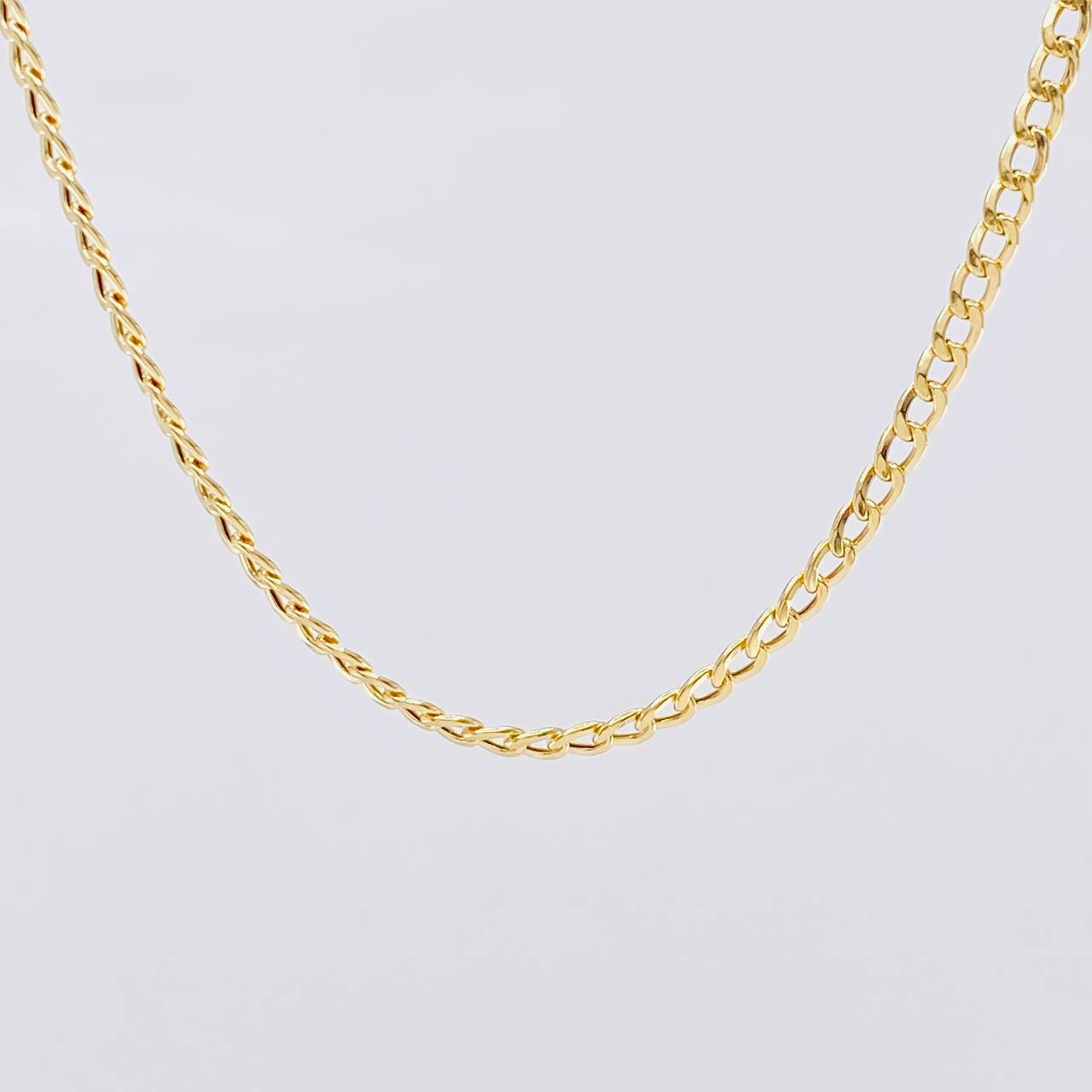 Cadena Cubana 3.25g / 18 in / 3.1mm Oro Amarillo 18K