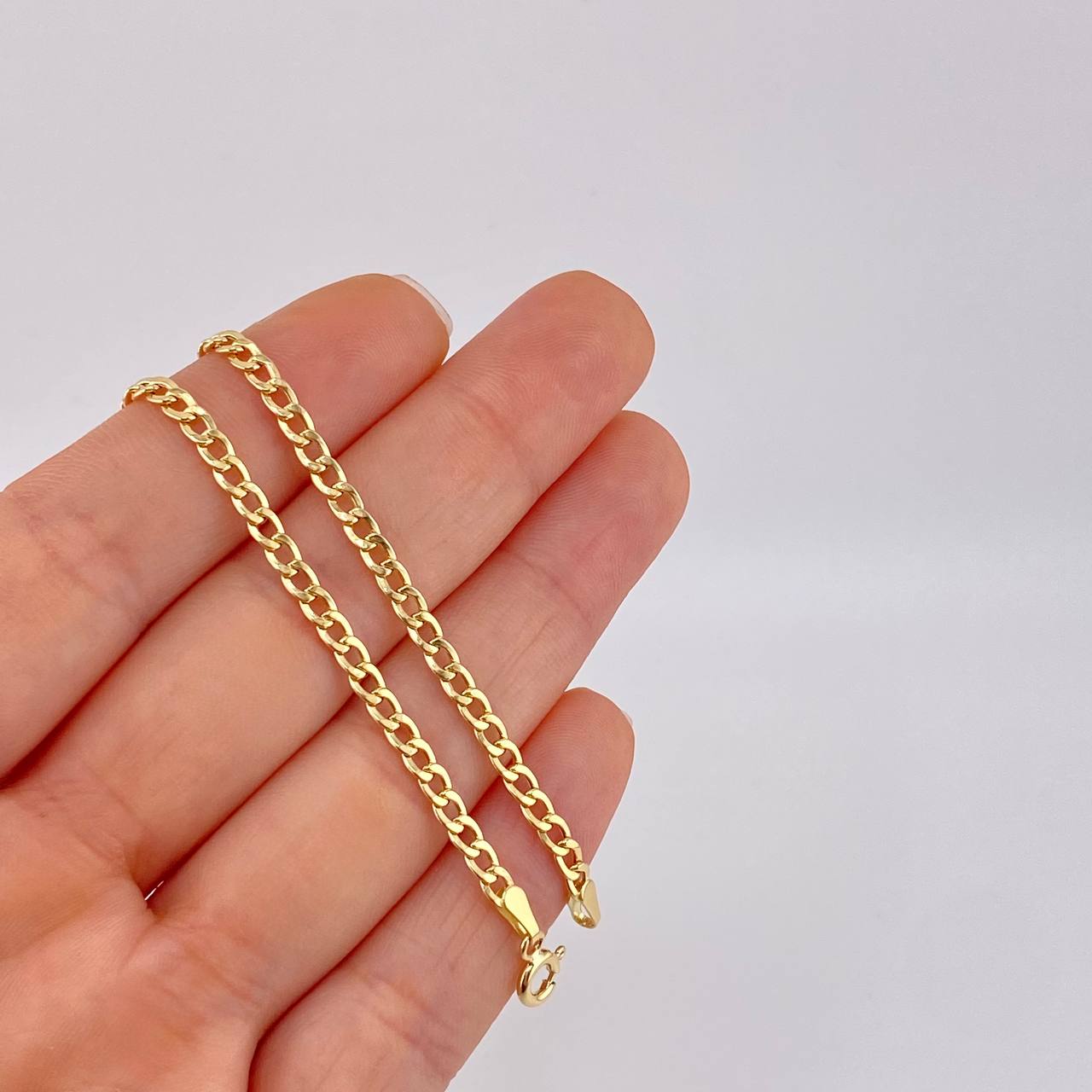Cadena Cubana 3.65g / 20 in / 3.1mm Oro Amarillo 18K