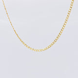 Cadena Cubana 2.15g / 18 in / 2.4mm Oro Amarillo 18K