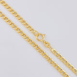 Cadena Cubana 2.15g / 18 in / 2.4mm Oro Amarillo 18K