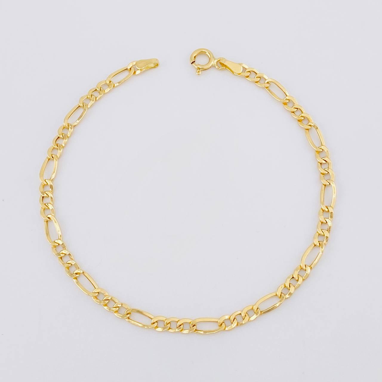 Pulso Figaro 1.6g / 8 in / 3.55mm Oro Amarillo 18K