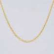 Cadena Escalera Plana Diamantada 1.4g / 18 in / 1.3mm Tres Oros 18K