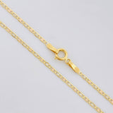 Cadena Escalera Plana Diamantada 1.45g / 18 in / 1.3mm Tres Oros 18K