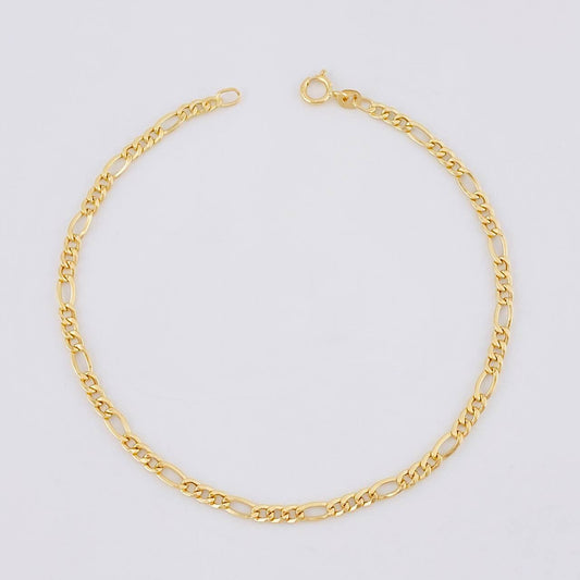 Pulso Figaro 0.75g / 7 1/2 in / 1.9mm Oro Amarillo 18K