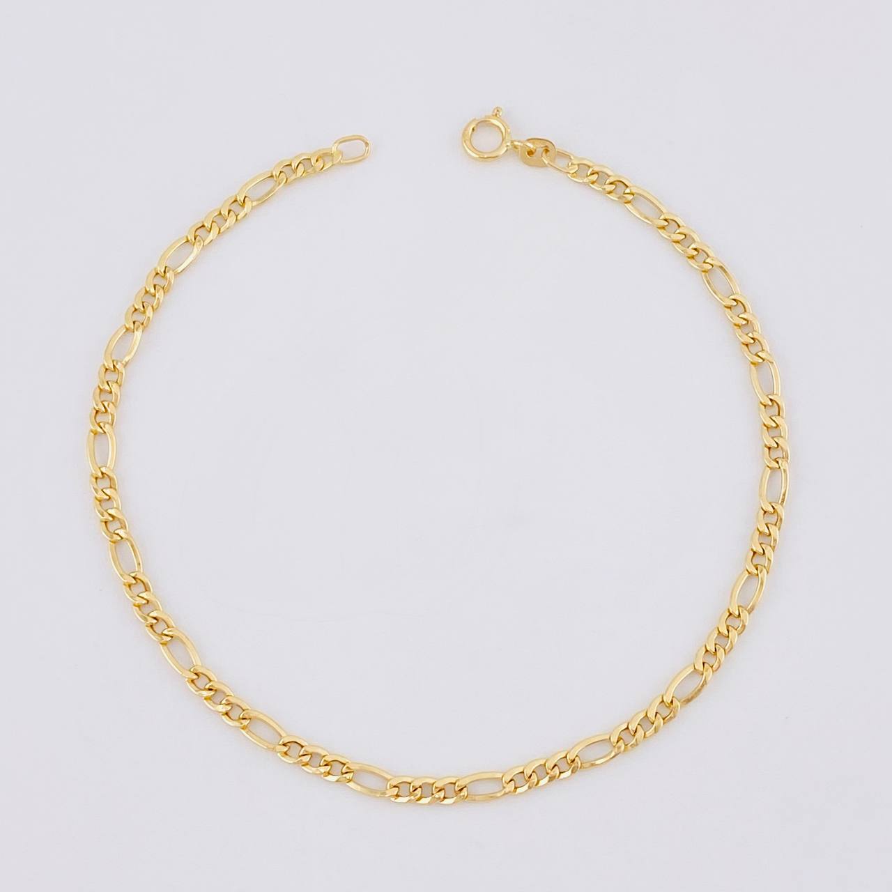 Pulso Figaro 0.7g / 7 1/2 in / 2mm Oro Amarillo 18K