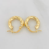 Candongas Gala 1.8g / 1/2 in Oro Amarillo 18K