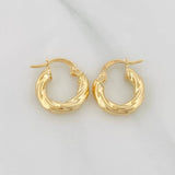 Candongas Gala 1.8g / 1/2 in Oro Amarillo 18K