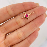 Dije Estrella Cardinal 1.35g / 1 in Oro Rosa 18K