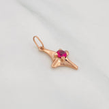 Dije Estrella Cardinal 1.35g / 1 in Oro Rosa 18K
