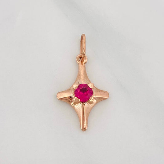 Dije Estrella Cardinal 1.35g / 1 in Oro Rosa 18K