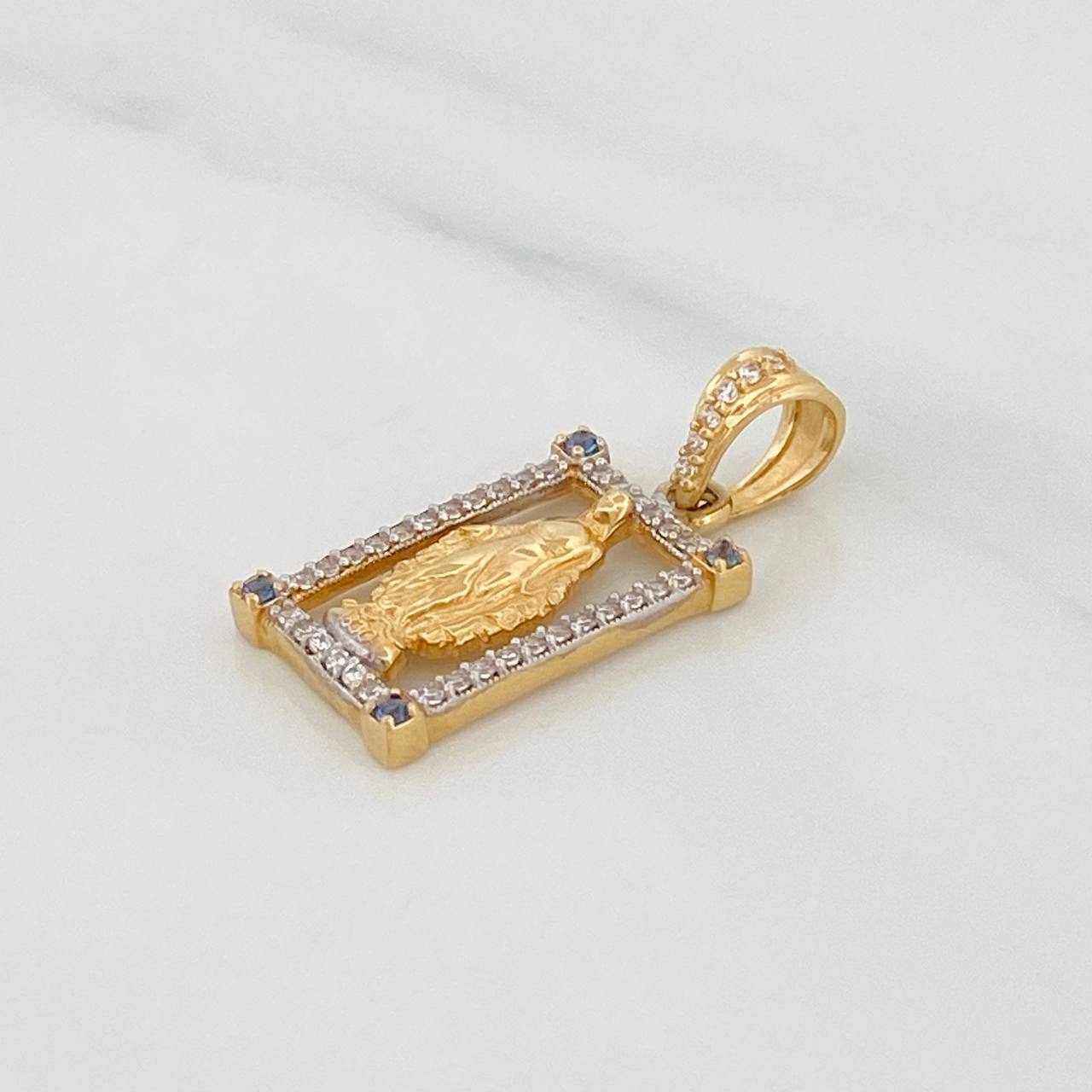 Dije Medalla Virgen Milagrosa 2.55g / 1 in Oro Amarillo 18K
