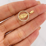 Dije Medalla Virgen Guadalupe 1.45g / 1 in Oro Amarillo 18K