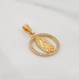 Dije Medalla Virgen Guadalupe 1.45g / 1 in Oro Amarillo 18K
