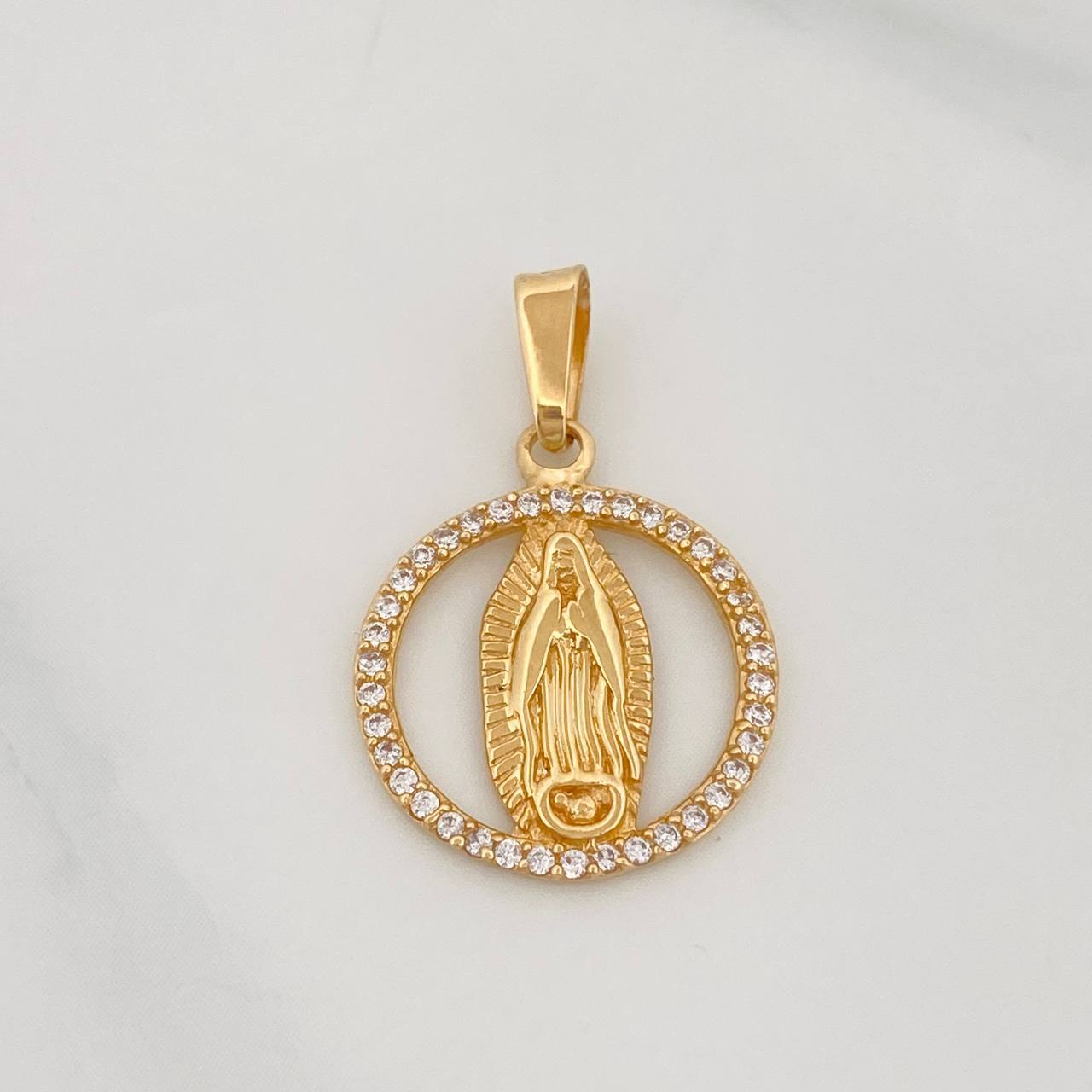 Dije Medalla Virgen Guadalupe 1.45g / 1 in Oro Amarillo 18K