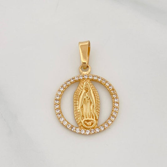 Dije Medalla Virgen Guadalupe 1.45g / 1 in Oro Amarillo 18K