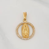 Dije Medalla Virgen Guadalupe 1.45g / 1 in Oro Amarillo 18K