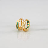 Candongas Carril 1.05g / 1/2 in Oro Amarillo 18K