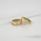 Candongas Carril 1.05g / 1/2 in Oro Amarillo 18K