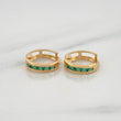 Candongas Carril 1.05g / 1/2 in Oro Amarillo 18K