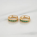 Candongas Carril 1.05g / 1/2 in Oro Amarillo 18K