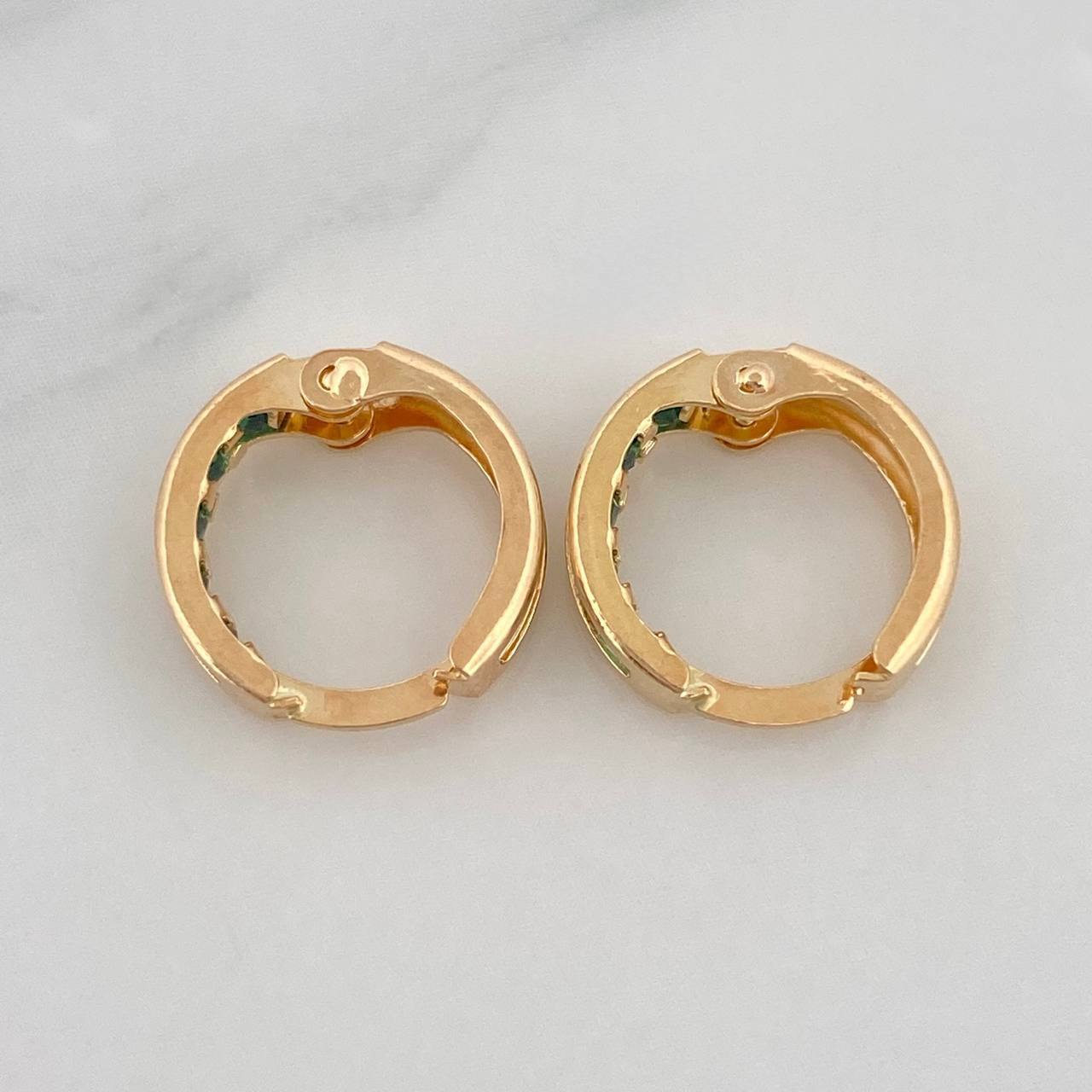 Candongas Carril 1.05g / 1/2 in Oro Amarillo 18K