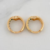 Candongas Carril 1.05g / 1/2 in Oro Amarillo 18K