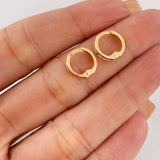 Candongas Carril 1g / 1/2 in Oro Amarillo 18K