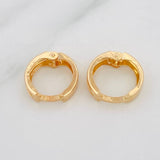 Candongas Carril 1g / 1/2 in Oro Amarillo 18K
