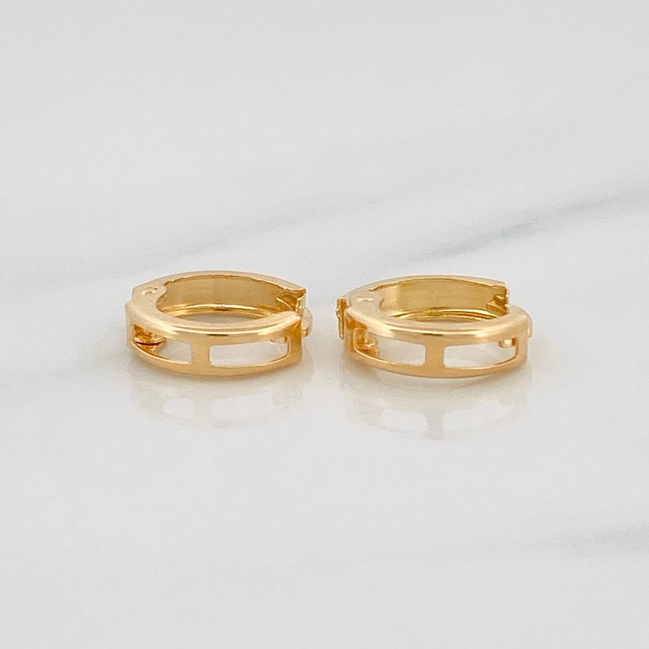 Candongas Carril 1g / 1/2 in Oro Amarillo 18K