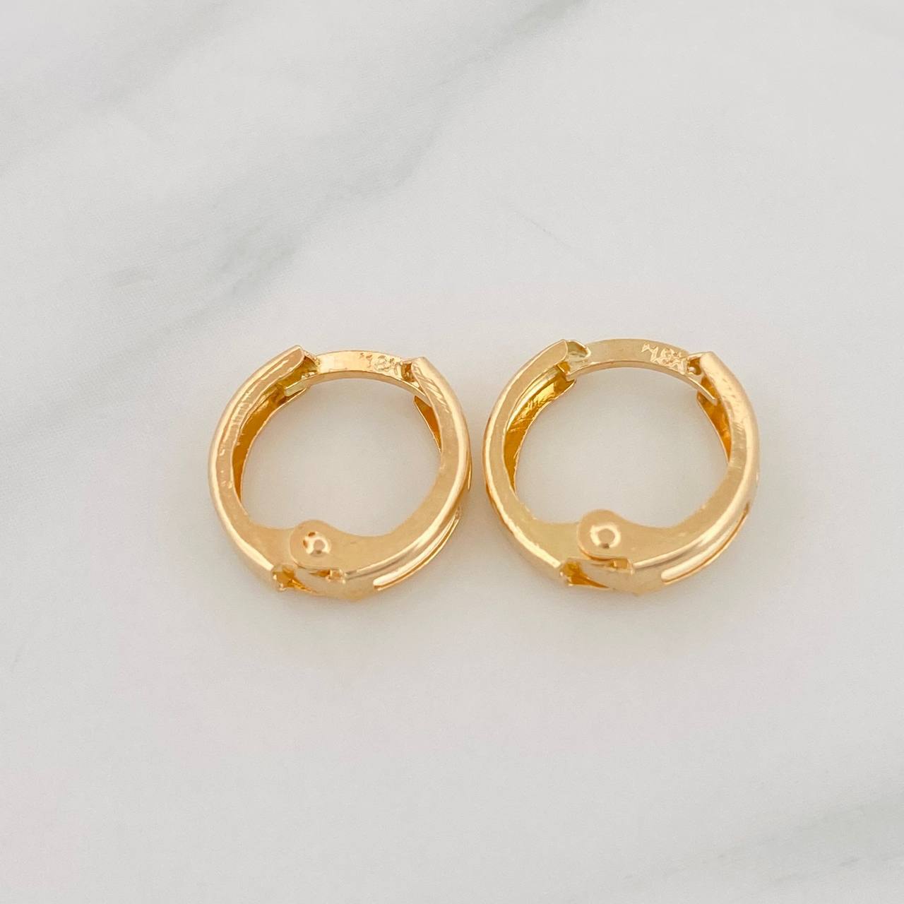 Candongas Carril 1g / 1/2 in Oro Amarillo 18K