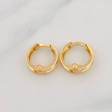 Candongas Carril 1g / 1/2 in Oro Amarillo 18K