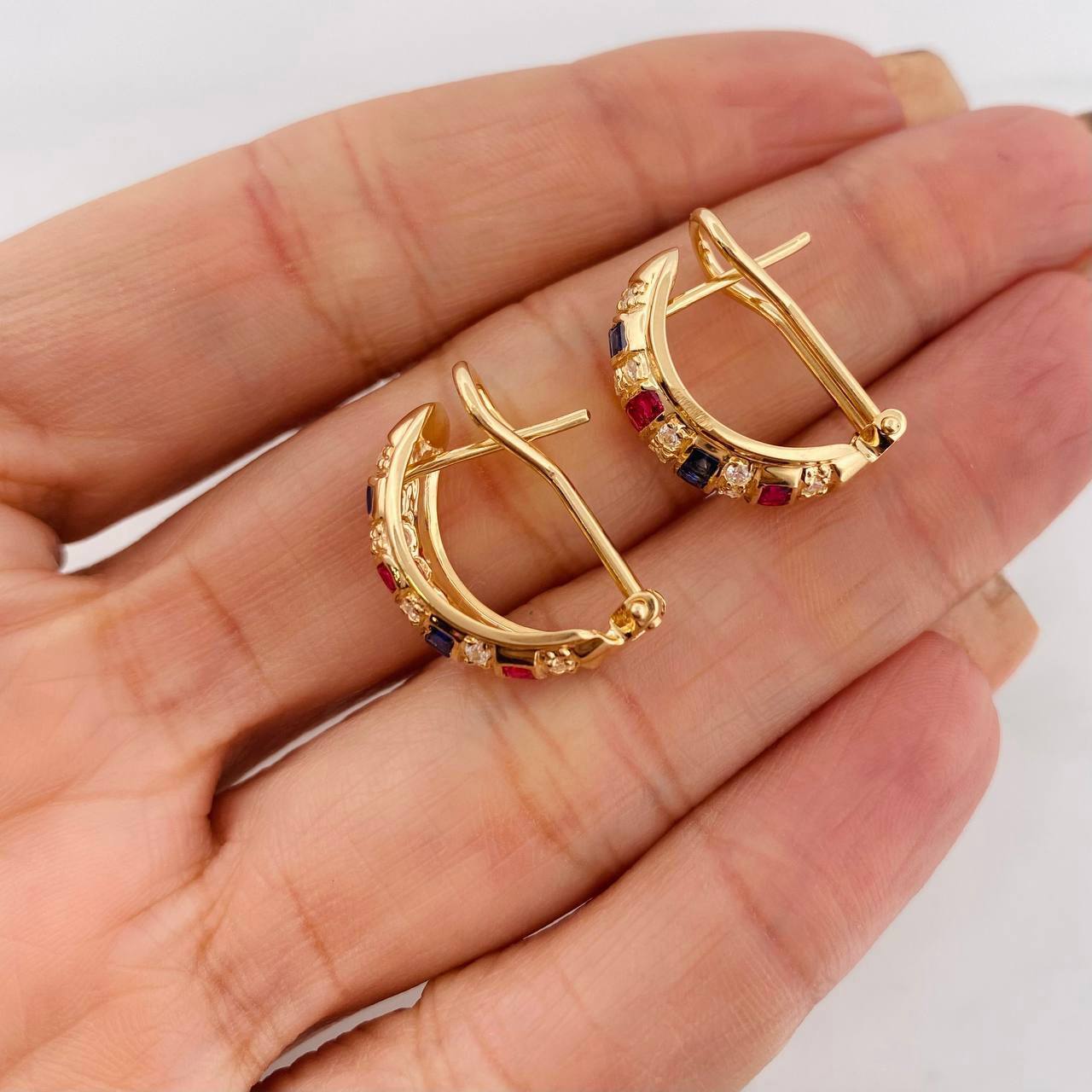 Candongas Imperial 6.4g / 3/4 in Oro Amarillo 18K