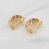 Candongas Imperial 6.4g / 3/4 in Oro Amarillo 18K