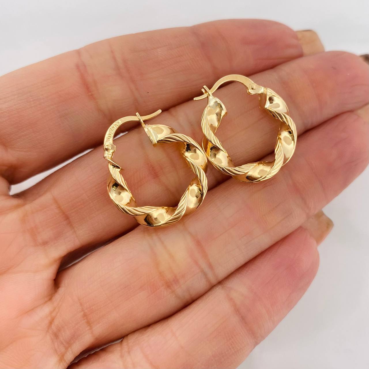 Candongas Pupi 2.7g / 3/4 in Oro Amarillo 18K