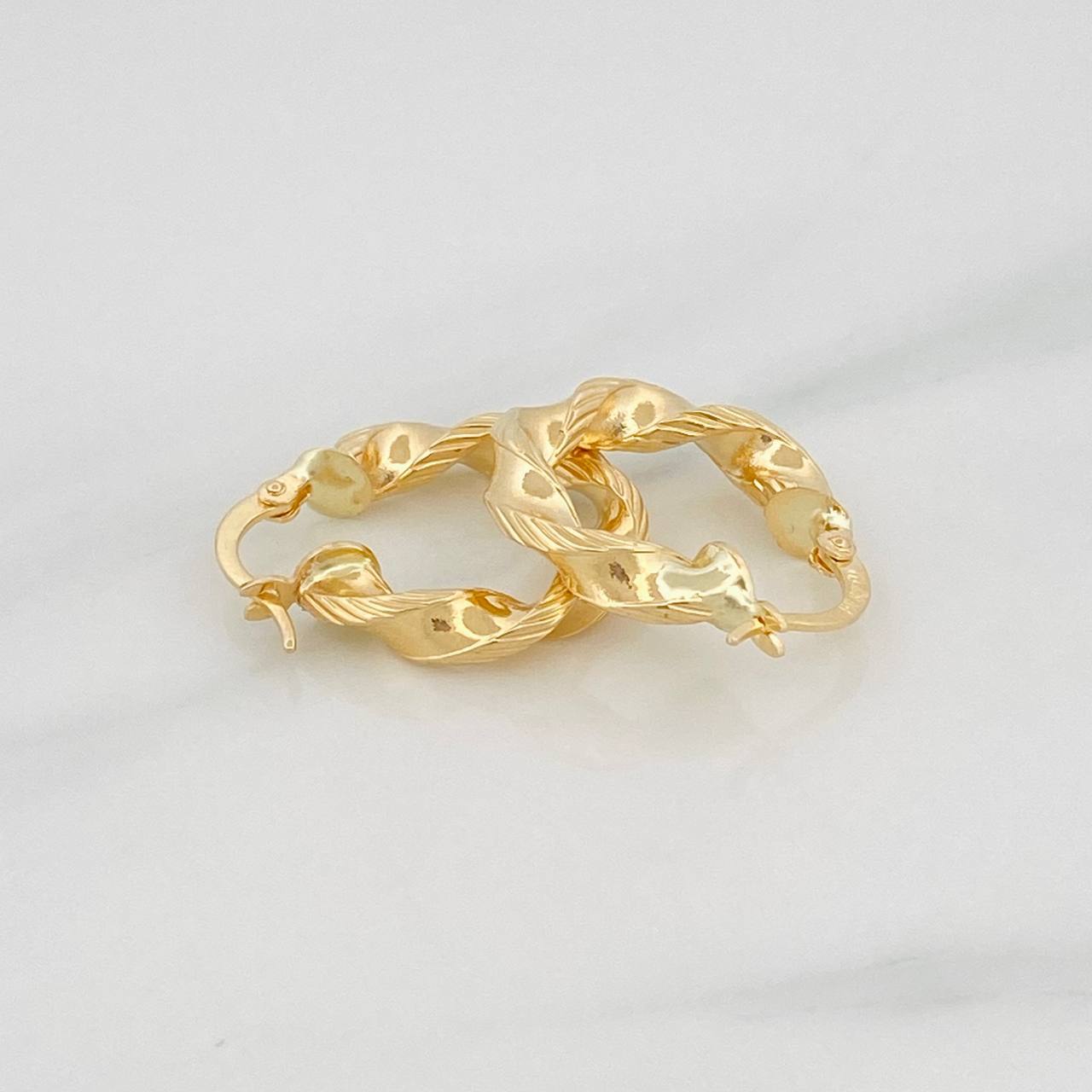 Candongas Pupi 2.7g / 3/4 in Oro Amarillo 18K