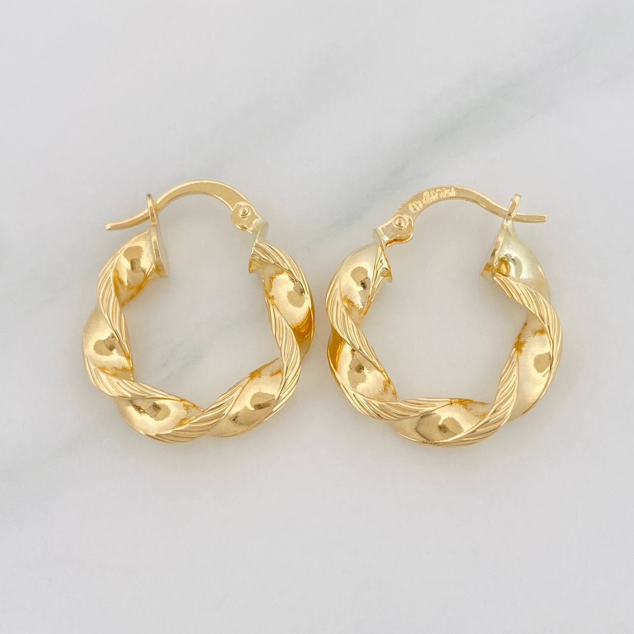 Candongas Pupi 2.7g / 3/4 in Oro Amarillo 18K