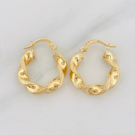 Candongas Pupi 2.7g / 3/4 in Oro Amarillo 18K