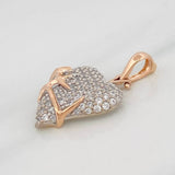 Dije Corazon Espinas 5.1g / 1 1/4 in Oro Rosa 18K