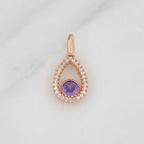 Dije Halo Gota 0.9g / 1/2 in Oro Rosa 18K